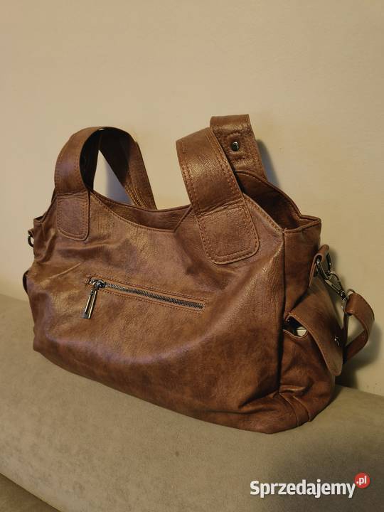 Torba damska na ramię Kolor jasny brąz Katowice