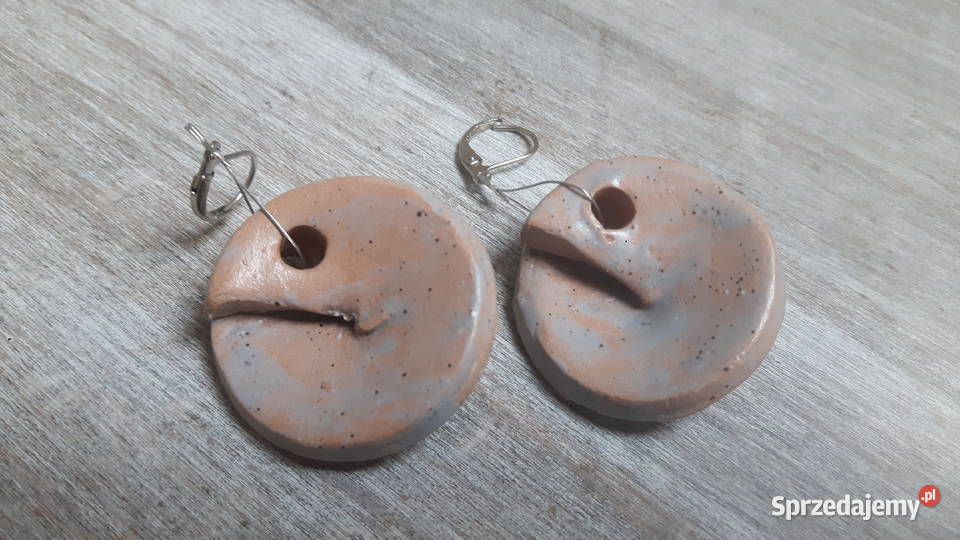 Kolczyki ceramiczne ręcznie wykonane Otwock