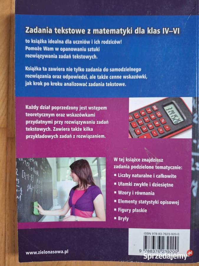 Zadania Tekstowe z Matematyki Klasy IVVI Książki i Podręczniki