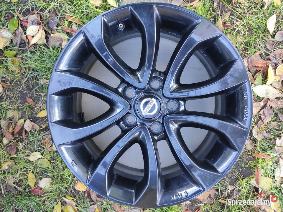 Oryginalne czarne alufelgi NISSAN Qashqai II Średnica 17" Kielce