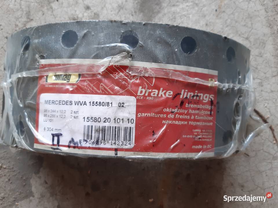 Okładziny Hamulcowe Mercedes 608D 15580 15582 ciężarowe Częstochowa