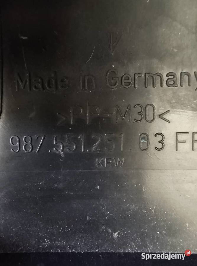 Osłona zamka klapy 98755125103 Porsche Boxster Kakonin sprzedam