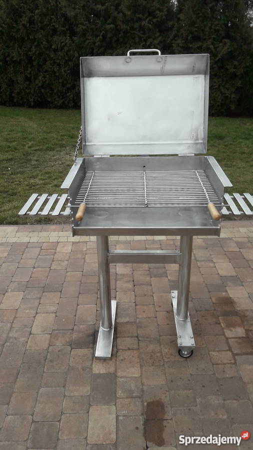 solidny grill ogrodowy blacha 5 mm nierdzewny Damasławek