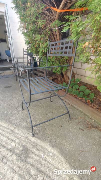 Krzesło ogrodowe metalowe metaloplastyka Ogród Warszawa