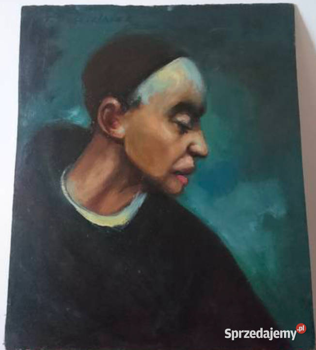 Obraz św Rafał Kalinowski oryginał T Kościelniak Antyki, Sztuka, Kolekcje wielkopolskie Kalisz sprzedam