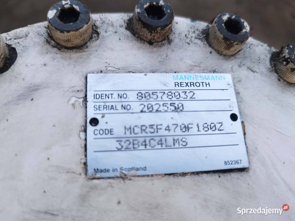 Hydromotor silnik hydrauliczny Rexroth MCR5F wielkopolskie Strzyżew sprzedam