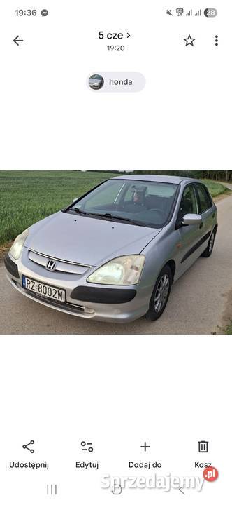 Honda Civic 2002 Pigany