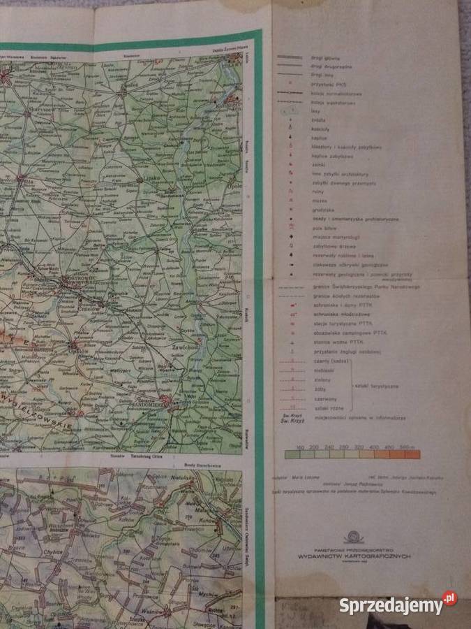 191 Mapa Góry Świętokrzyskie