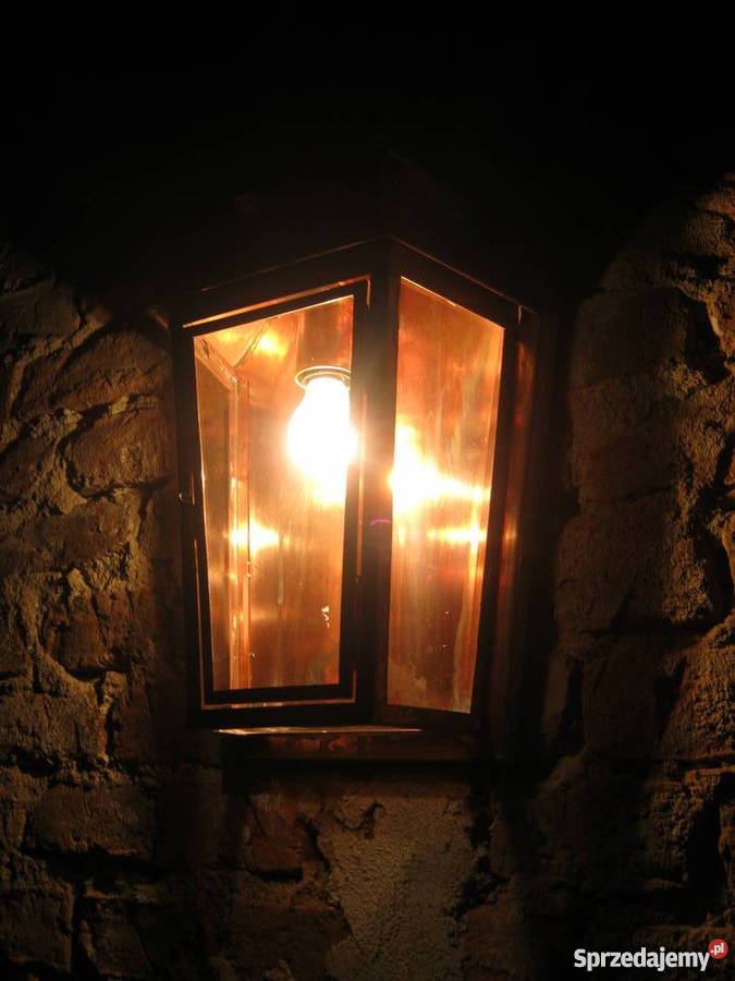 Lampa ogrodowa kinkiet miedziany handgefertigt Dzierżoniów