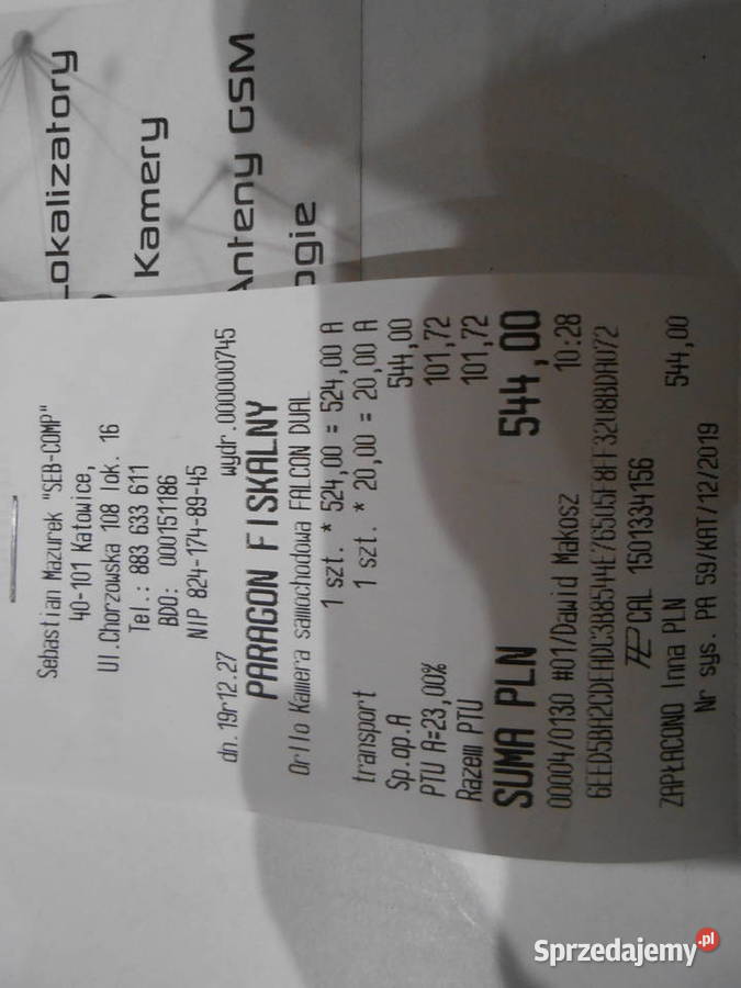 Kamera Samochodowa ORLLO Gwarancja Katowice sprzedam