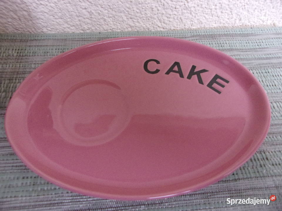 ładny komplet do herbaty i ciastka pudrowy róż Akcesoria do herbaty Warszawa