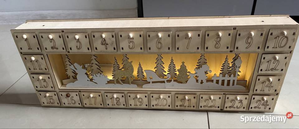 Kalendarz adwentowy ze sklejki Warszawa