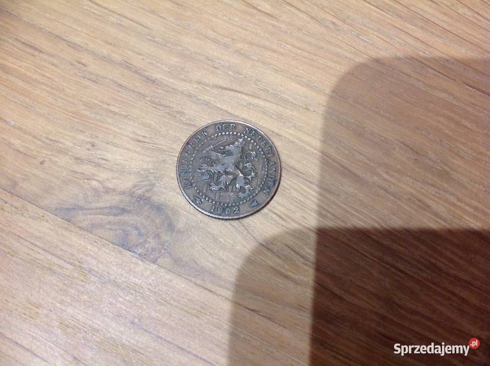 Stara Moneta Holenderska 1 Cent 1902 Nowa Sól