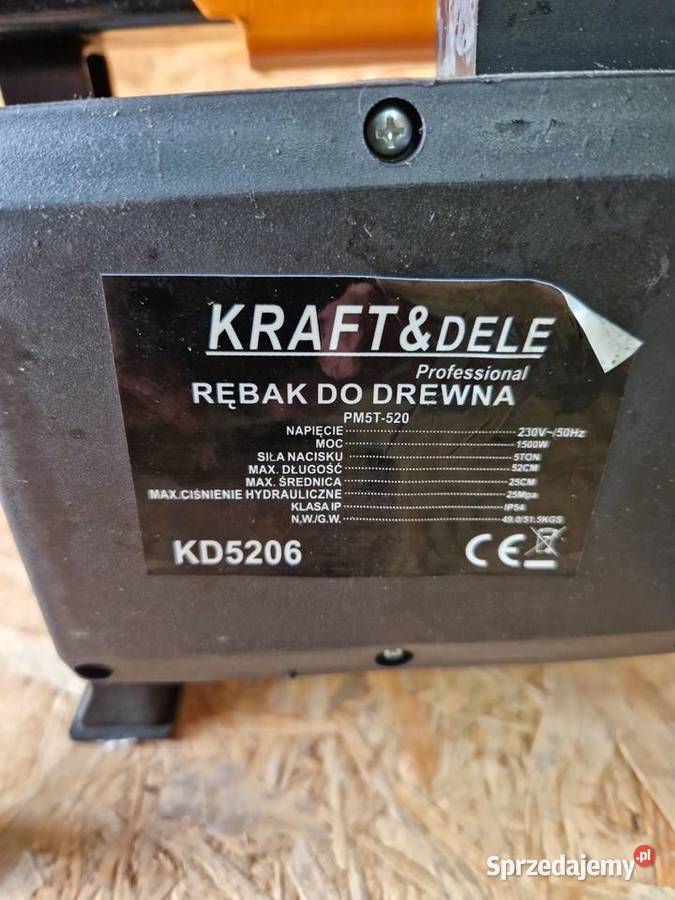 Rębak do drewna 5T 1500W KraftDele KD5206