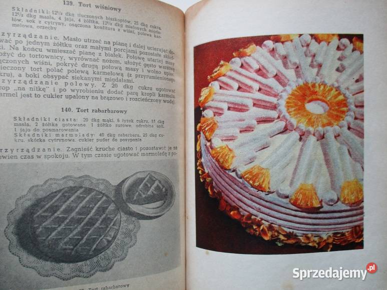Ciasta ciastka ciasteczka 1960 kuchnia kulinaria Łódź