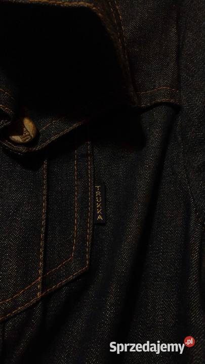 Sukienka jeansowa kieszenie vintage made in