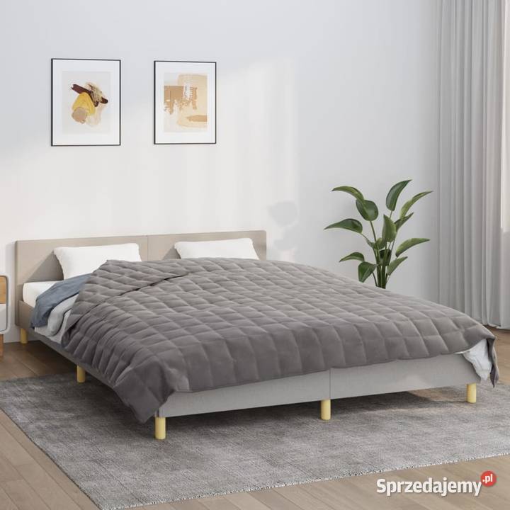 vidaXL Koc obciążeniowy szary 200x220 13 Warszawa