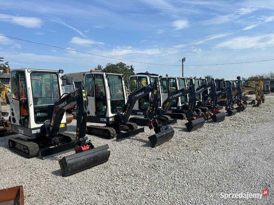 Mini koparka TEREX TC16 z 2015r 1800 rozsuwana 6 Złoczew