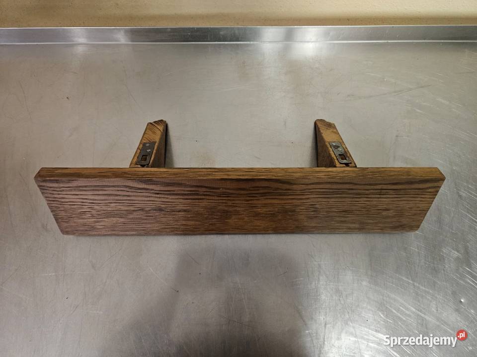 Półka dębowa wisząca