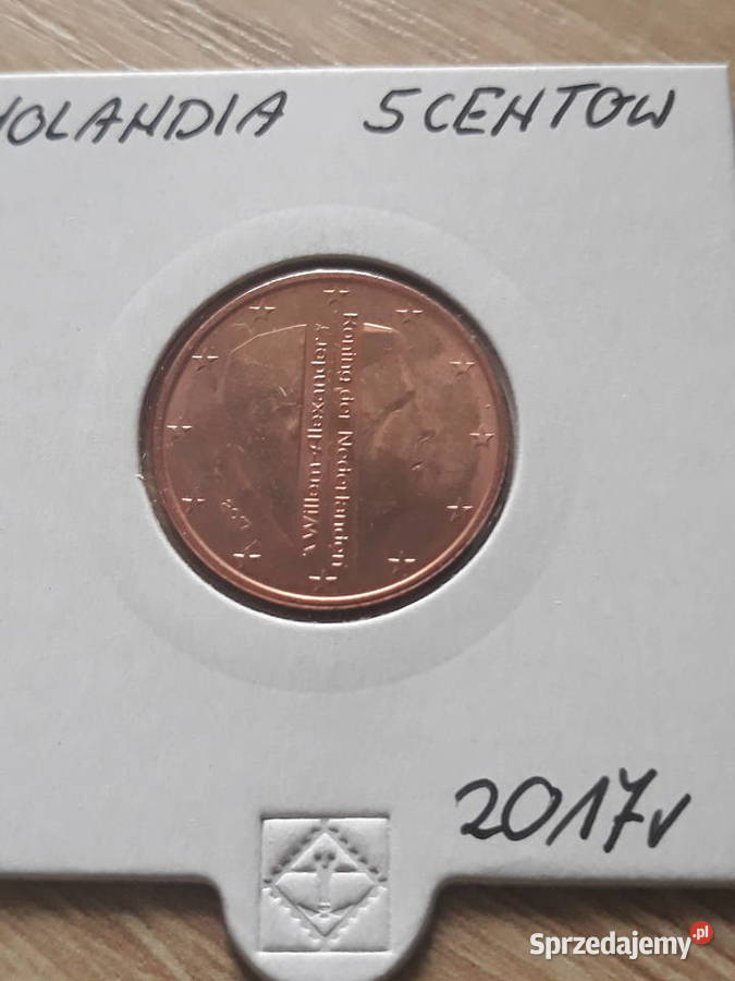 5 Eurocentów Holandia 2017 r UNC Numizmatyka Konin sprzedam
