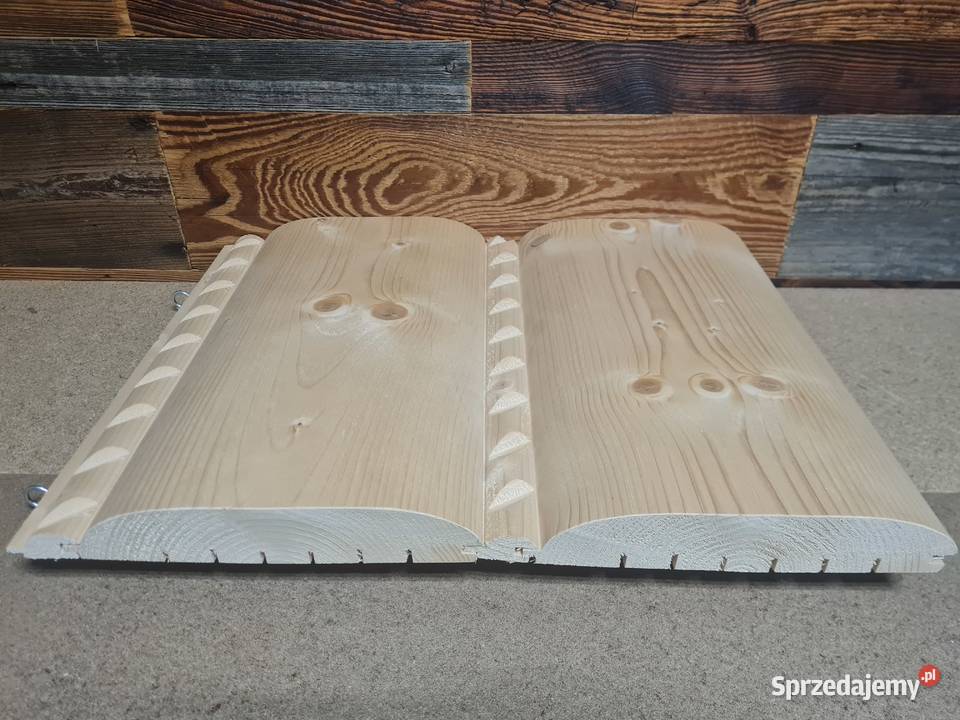 DESKA PŁASKA PÓŁBAL z warkoczem 220x28 PŁAZÓWKA