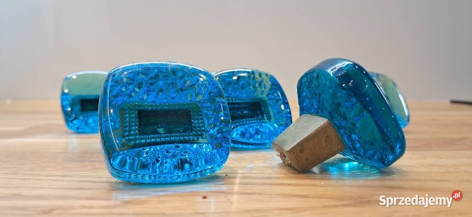 Szklane uchwyty retro śląskie Sosnowiec