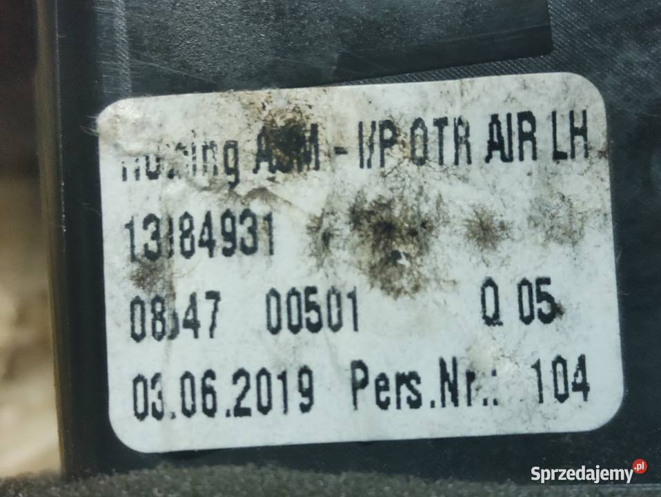 Ramka Dekor Kratka Nawiewu Lewa Opel Corsa E Pleszew