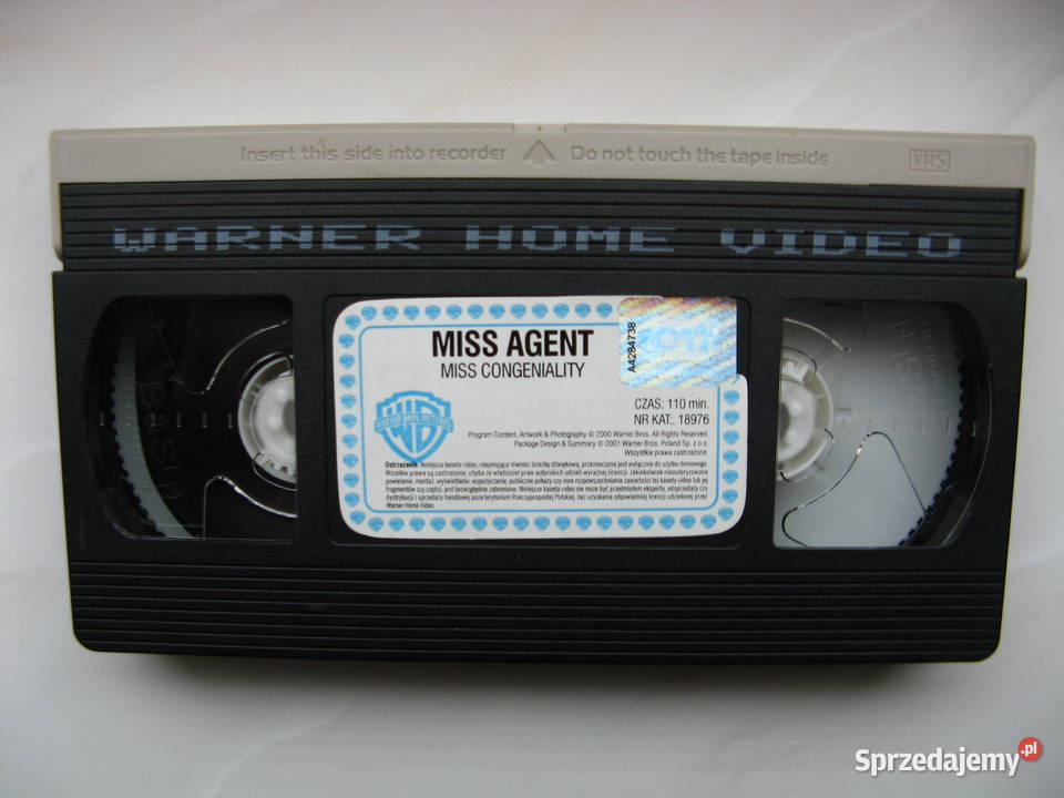 VHS Miss Agent Sandra Bullock Michael Caine wielkopolskie