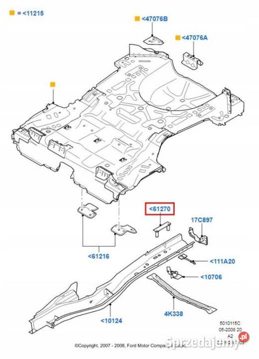 WZMOCNIENIE PROGU FORD MONDEO 0714 sprzedam