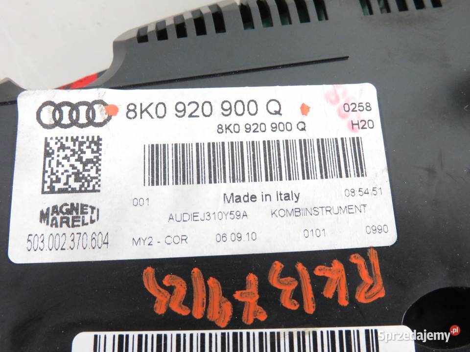 LICZNIK AUDI A4 B8 SEDAN 20 TDI 8K0920900Q sprzedam