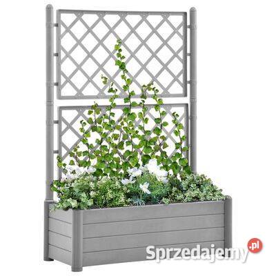 vidaXL Skrzynia na rośliny z trejażem 100x43x142 Donice mazowieckie Warszawa