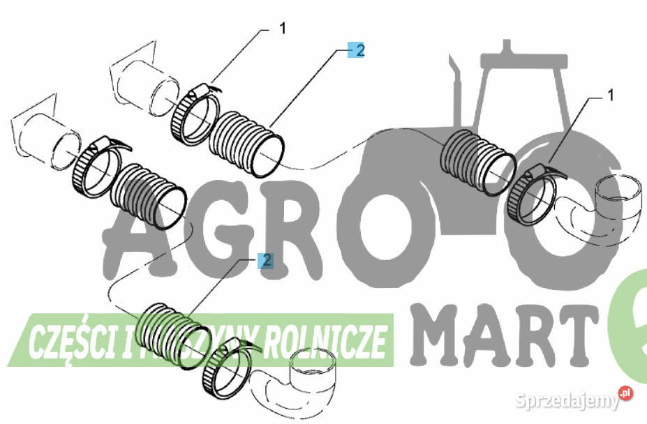 3774093 377 4093 WĄŻ NASIENNY fi65 LEMKEN 1mb sprzedam