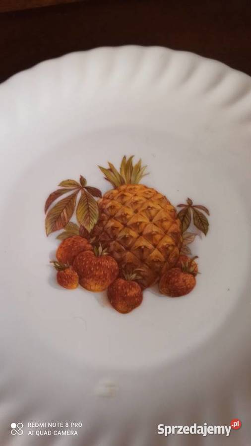 Talerzyk deserowy z owocami Hartporzellan Gdańsk