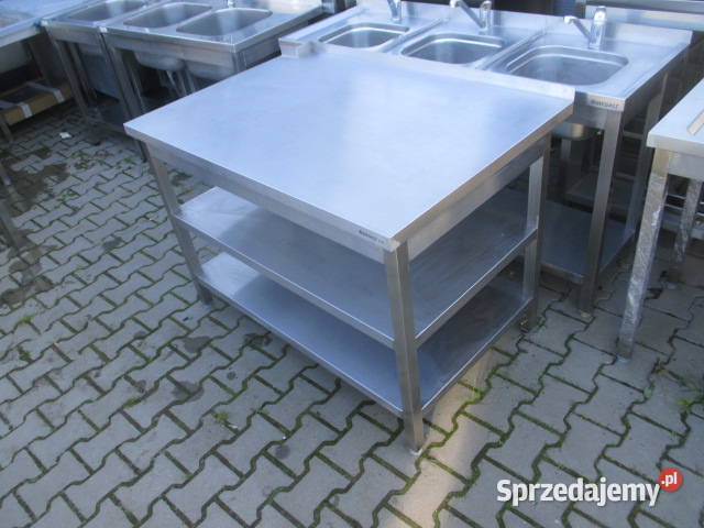Stół Gastronomiczny Z 2 Półkami 1208085 sprzedam
