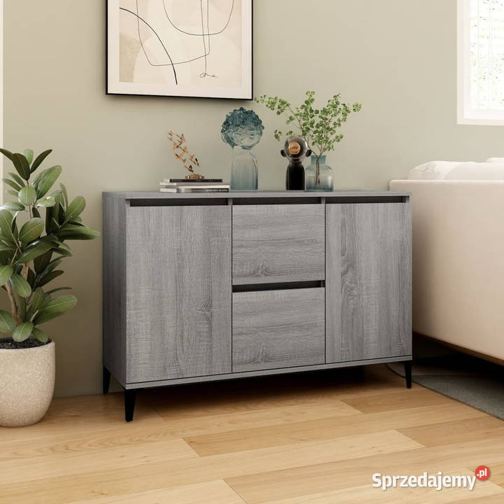Komoda szary dąb sonoma 104x35x70 WM815166 mazowieckie Warszawa
