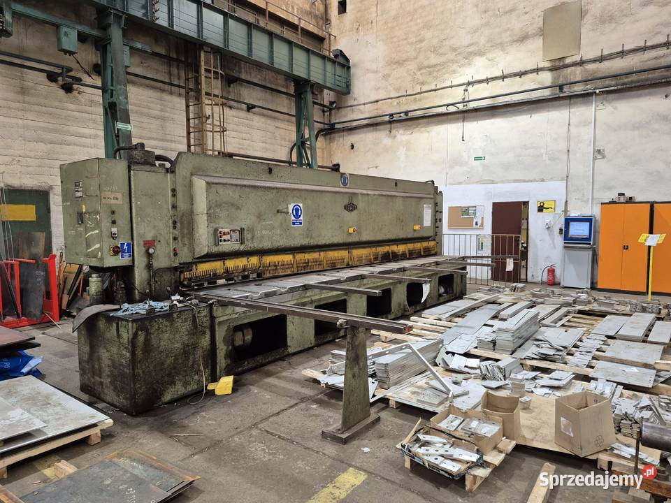 Nożyce gilotynowe hydrauliczne EHT 13 x 6 000 mm Lubicz Górny