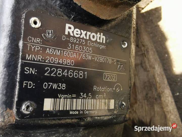 Silnik jazdy JLG 307 Rexroth A6VM160DA1 Wilkowo