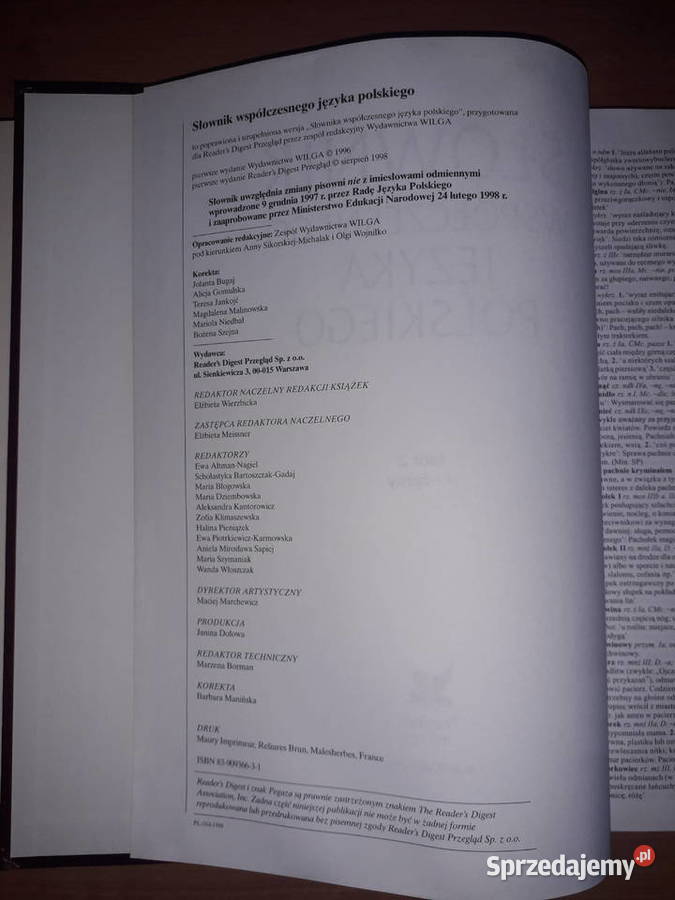 Słownik języka polskiego Warszawa sprzedam