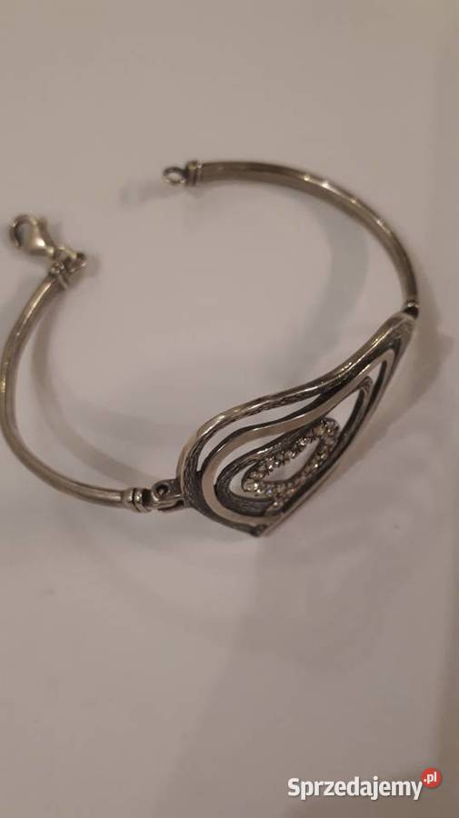 srebrna bangla serce