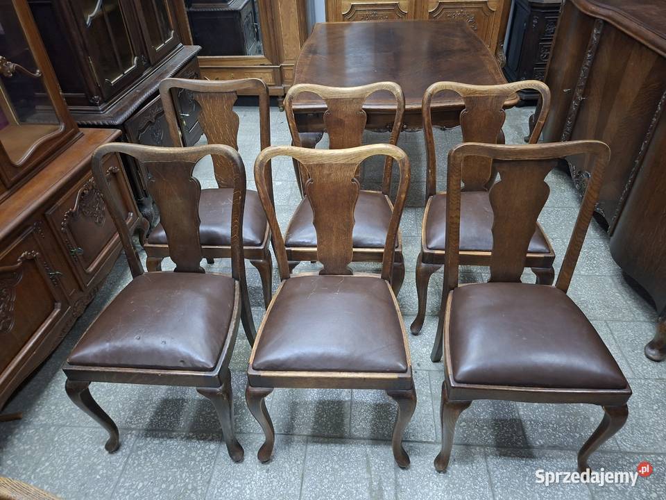 Jadalnia chippendale Francja komoda witryna stół Nowy Sącz