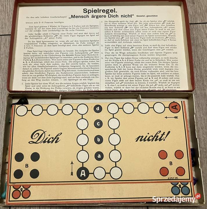 Stara gra planszowa CHIŃCZYK Mensch argere dich mazowieckie Warszawa sprzedam