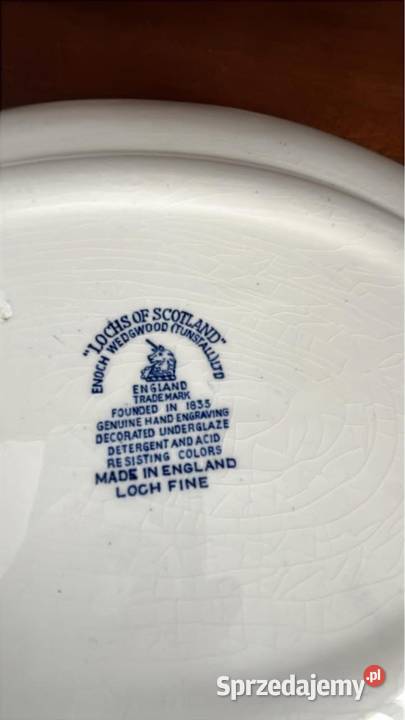 Patera owalna Półmisek Loch of Scotland England Gdańsk