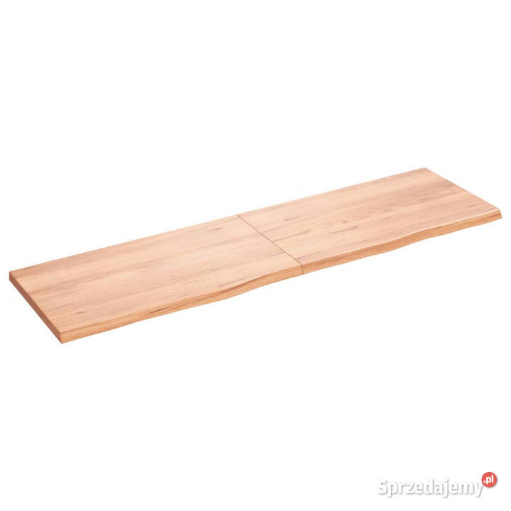 Blat do stołu jasnobrązowy 180x50x24 lite drewno Warszawa sprzedam