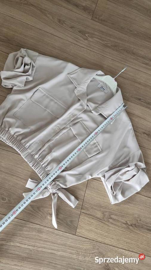 Damska bluzka z kołnierzykiem krótka koszula Rozmiar uniwersalny wielkopolskie Pleszew