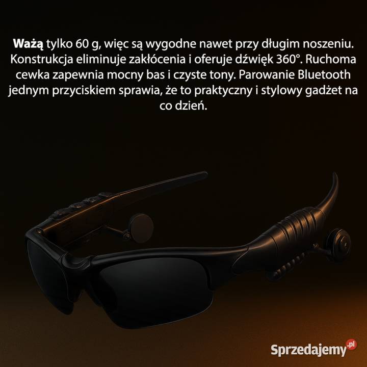 Okulary Bluetooth 50 z Wbudowanymi Słuchawkami