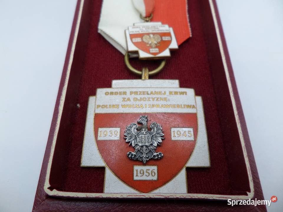 Order Przelanej Krwi Ojczyznę z miniaturką Poznań sprzedam