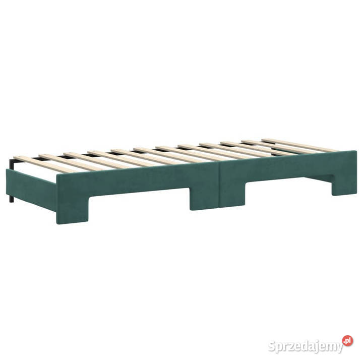 Sofa rozsuwana z szufladami ciemnozielona Warszawa