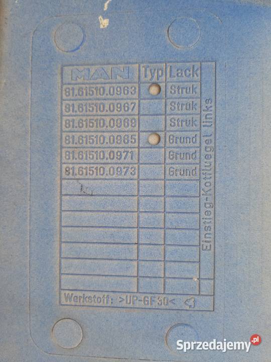 MAN TGM STOPNICA LEWA STOPIEŃ LEWY NADKOLE