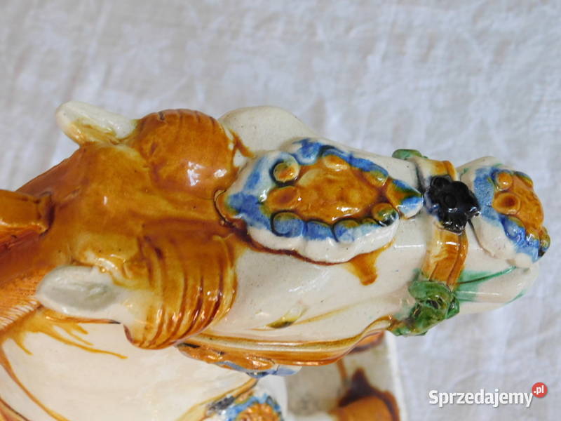 Figura konia styl Tangdynastinceramika Sensai