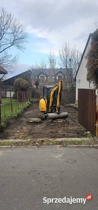 Prace ziemne minikoparka